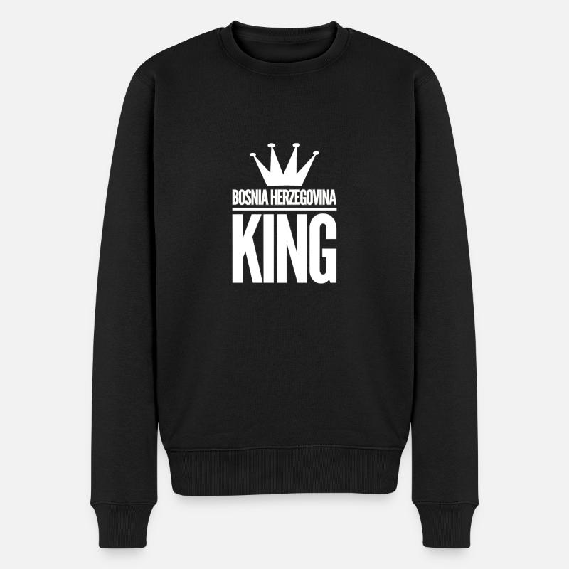 Bosnien Herzegowina | Bosnier Bosnisch Geschenke - Männer Premium Bio Pullover - Schwarz