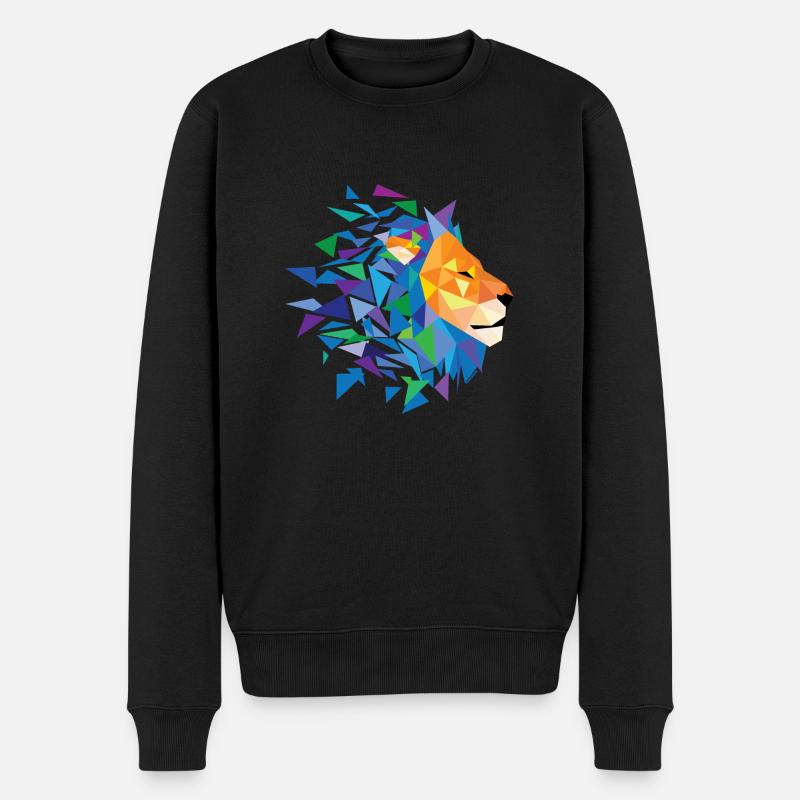 Lion (collection "Sauvage") - Pull Premium bio Homme - noir
