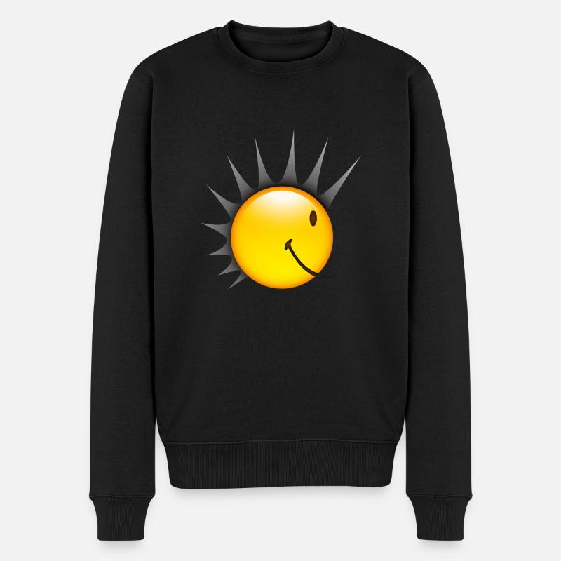 Smiley Punk Side - Pull Premium bio Homme - noir