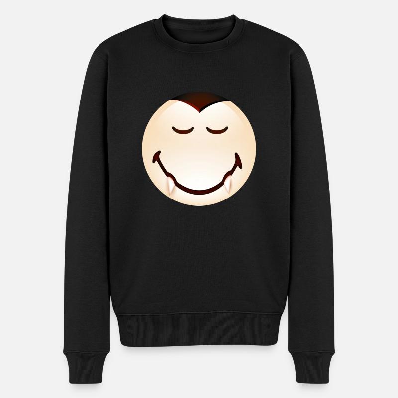 Smiley Halloween Dracula - Pull Premium bio Homme - noir