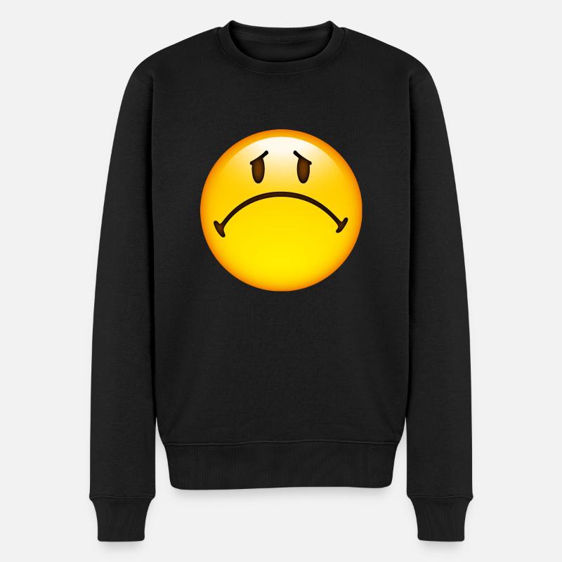 Smiley Sad - Pull Premium bio Homme - noir