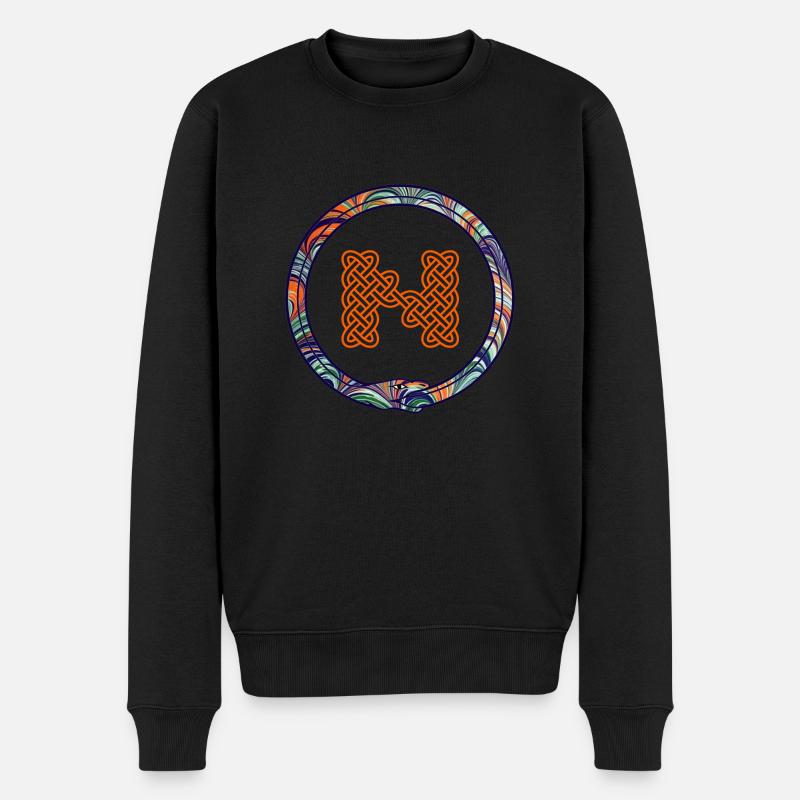 nœud n avec serpent celtique - Pull Premium bio Homme - noir