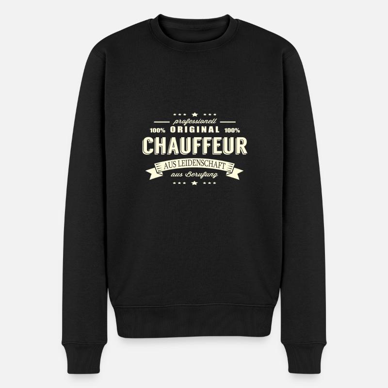 Chauffeur aus Leidenschaft - Männer Premium Bio Pullover - Schwarz