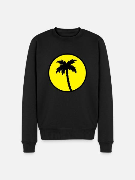 palm - Men's Premium Organic Jumper - black