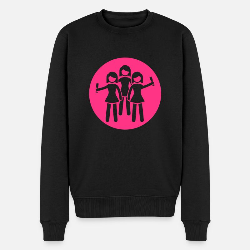 frauen party design - Männer Premium Bio Pullover - Schwarz