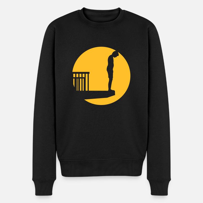Piscine plongée tour garçon - Pull Premium bio Homme - noir