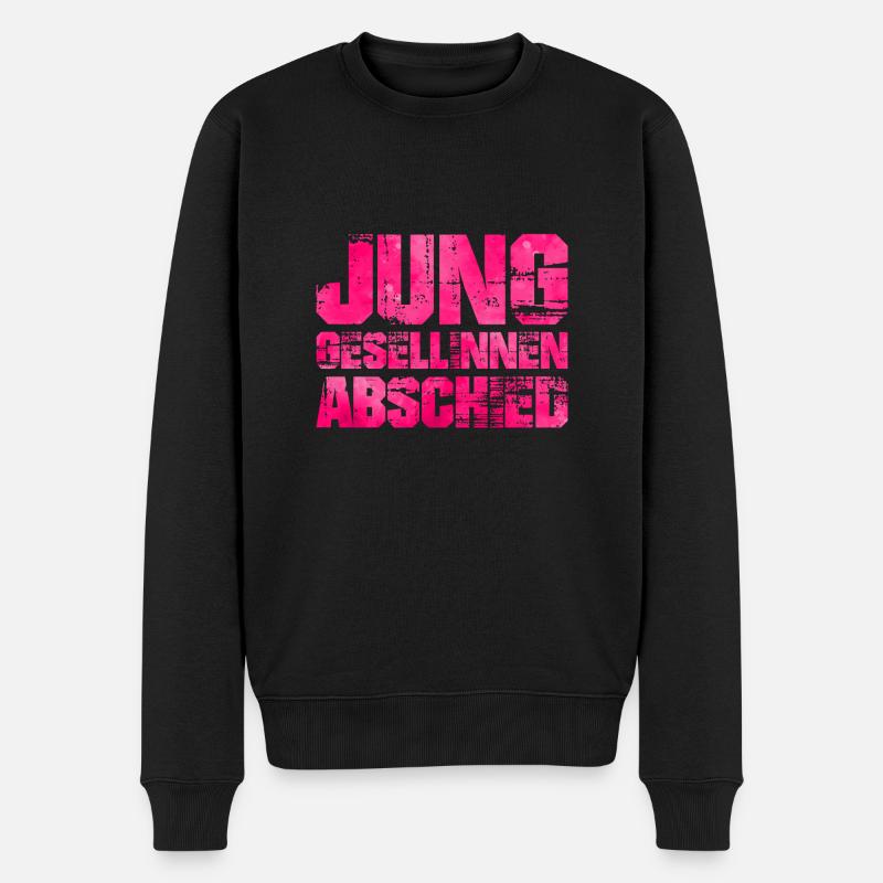 junggesellinnenabschied pink - Männer Premium Bio Pullover - Schwarz