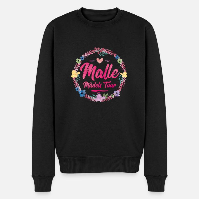malle maedels tour - Männer Premium Bio Pullover - Schwarz