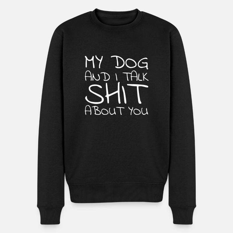 chien - mon chien et moi - Pull Premium bio Homme - noir