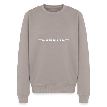 LUNATIC - Männer Premium Bio Pullover - Taupe - Vorne - Nico (187cm)