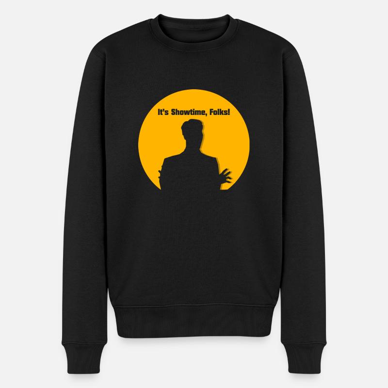 It's Showtime, Folks! - Männer Premium Bio Pullover - Schwarz