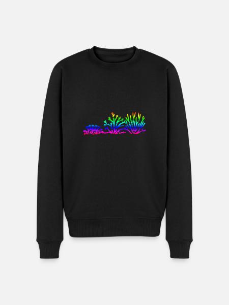 Maori koral dykker stammetatovering gaveidee - Økologisk premium-sweatshirt til mænd - sort