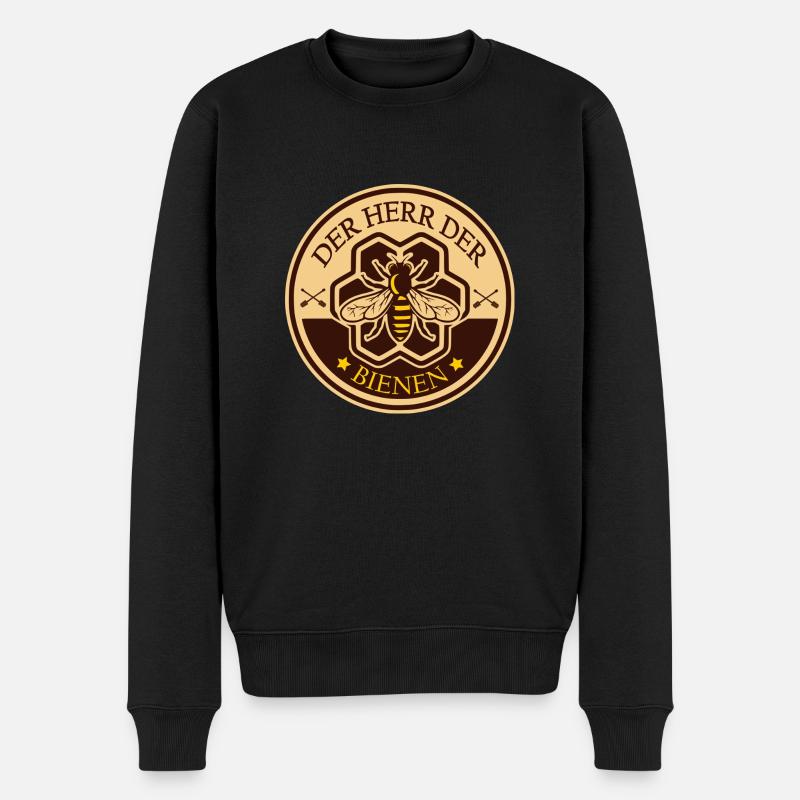 Der Herr Der Bienen - Männer Premium Bio Pullover - Schwarz