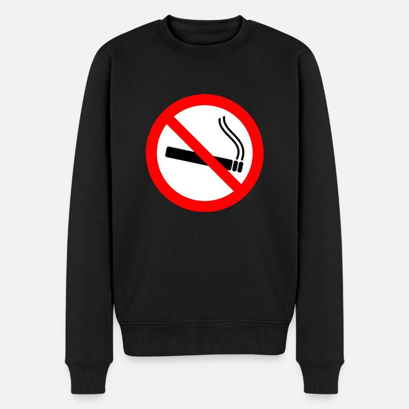 Aucun signe de fumer - Pull Premium bio Homme - noir