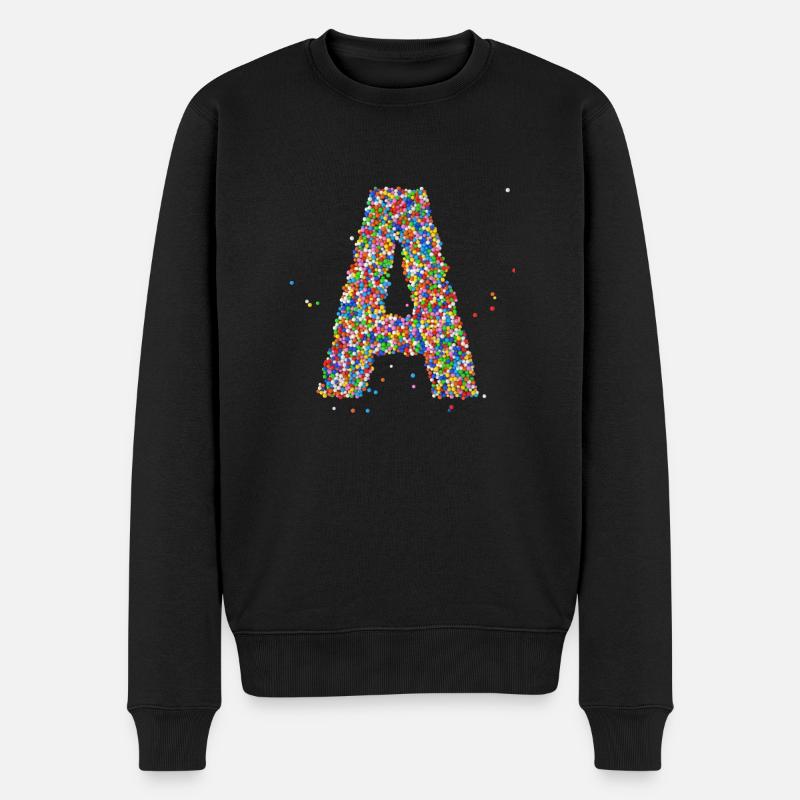 A - Männer Premium Bio Pullover - Schwarz