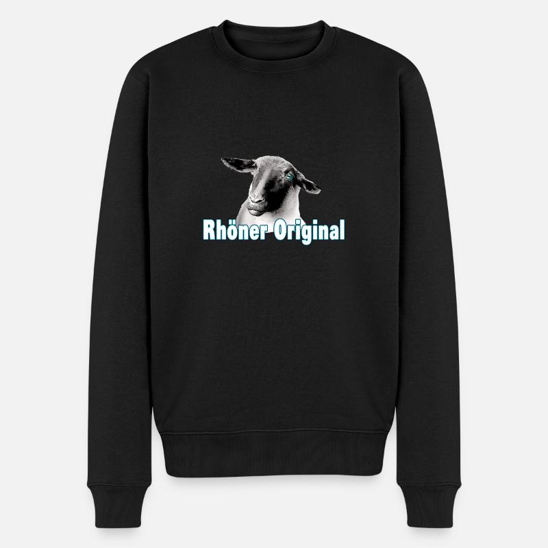 Rhöner Original - Männer Premium Bio Pullover - Schwarz