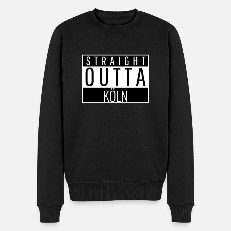 Köln - Männer Premium Bio Pullover - Schwarz