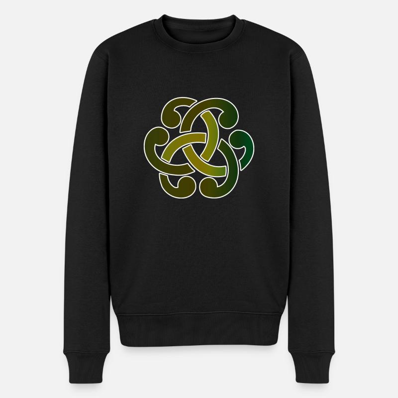 Keltischer Knoten - Männer Premium Bio Pullover - Schwarz
