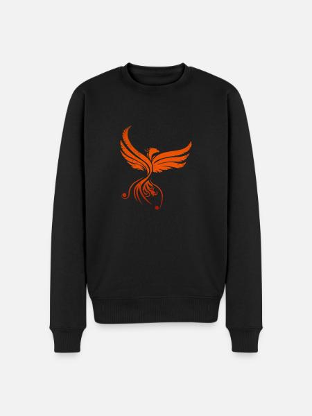 Egypt symbol phoenix gift idea - Men's Premium Organic Jumper - black