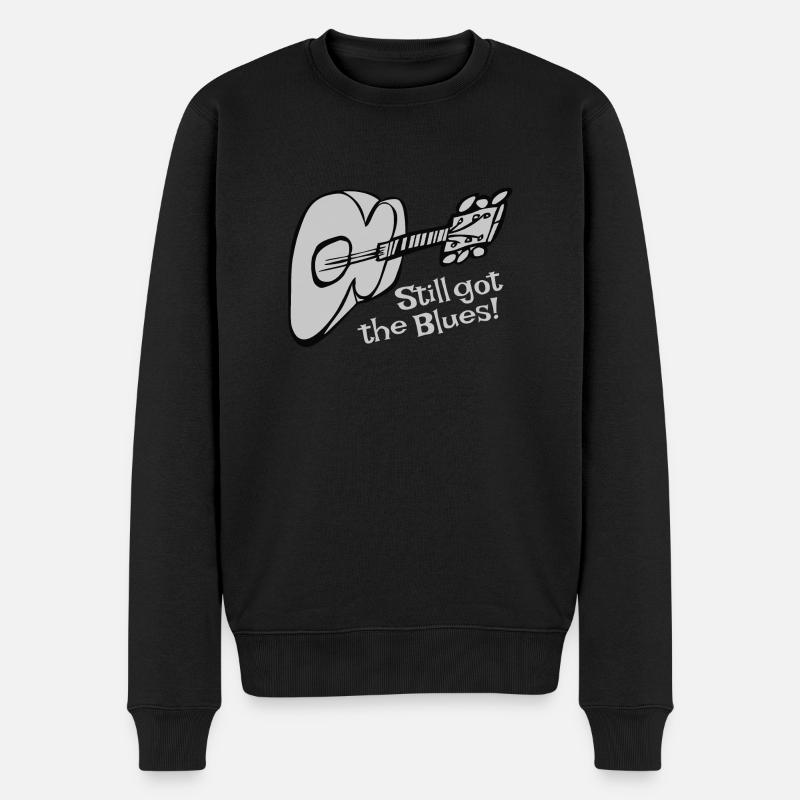 Toujours le blues! - Pull Premium bio Homme - noir