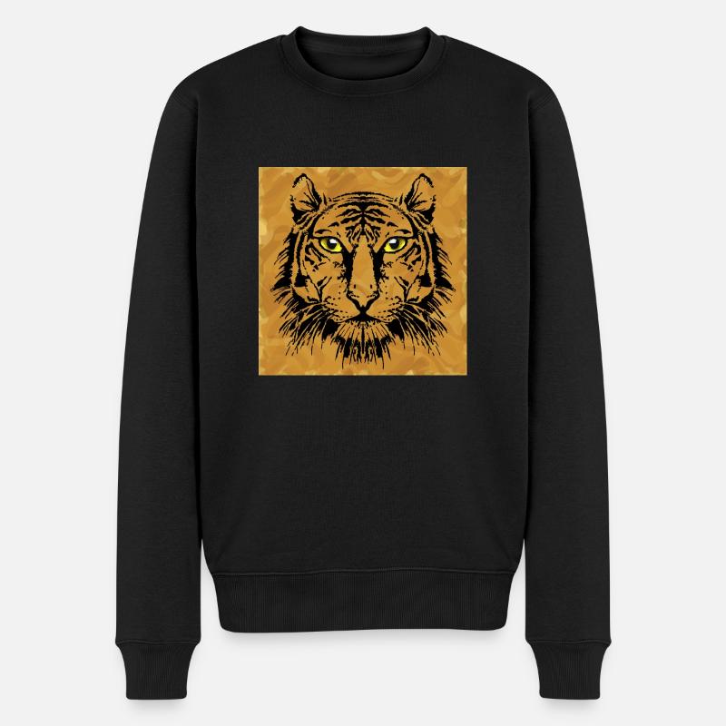 Tigre - Pull Premium bio Homme - noir