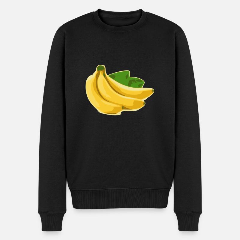bananes - Pull Premium bio Homme - noir