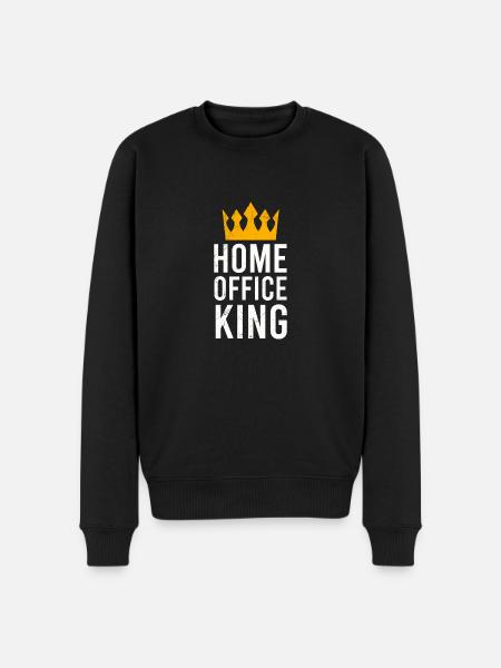 Home office king gift idea - Men's Premium Organic Jumper - black