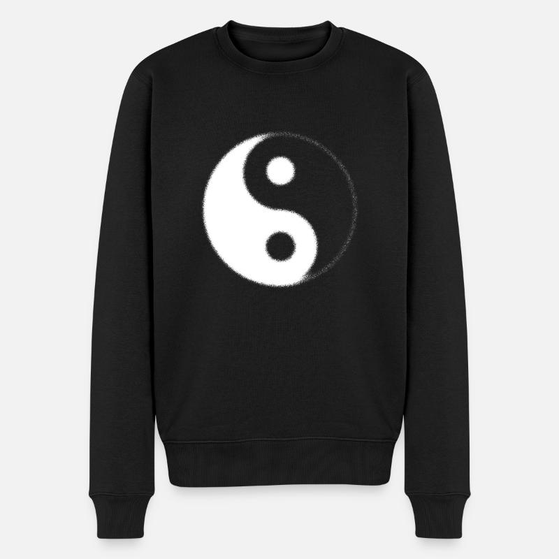 Yin-Yang - Männer Premium Bio Pullover - Schwarz