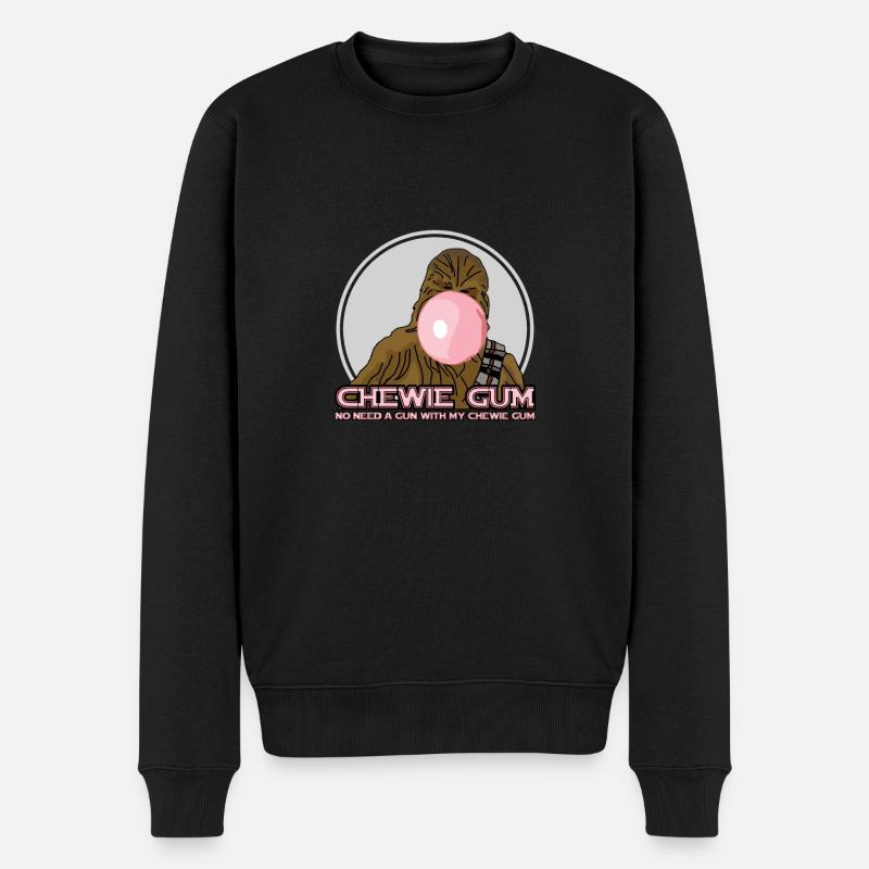 CHEWIE GUM ! - Männer Premium Bio Pullover - Schwarz