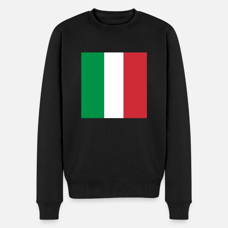 drapeau italie - Pull Premium bio Homme - noir