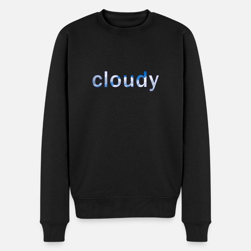 cloud - Männer Premium Bio Pullover - Schwarz