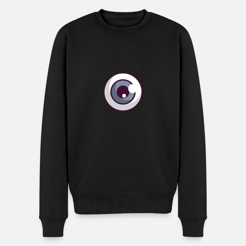 Oeil - Pull Premium bio Homme - noir