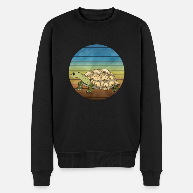 Turtle - Men's Premium Organic Jumper - black