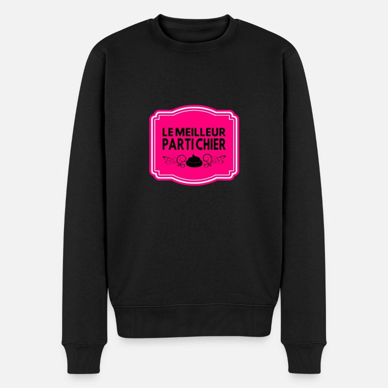 LE MEILLEUR PARTI CHIER ! - Pull Premium bio Homme - noir