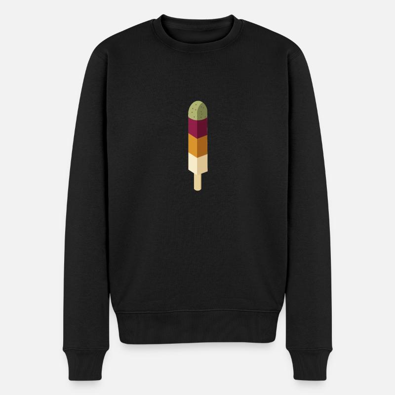 Kaktus Eis - Männer Premium Bio Pullover - Schwarz