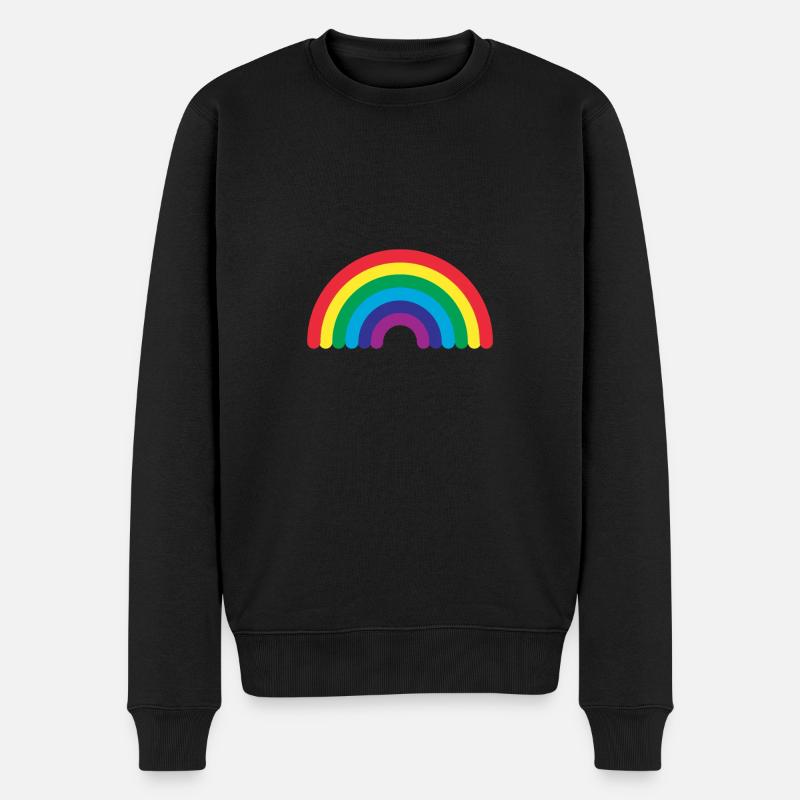 PRIDE - Arc en ciel - Pull Premium bio Homme - noir