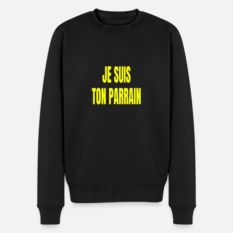 je suis ton parrain - Pull Premium bio Homme - noir