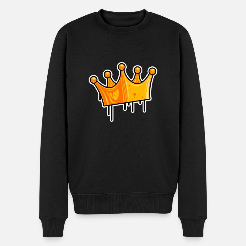 symbole de la couronne - Pull Premium bio Homme - noir