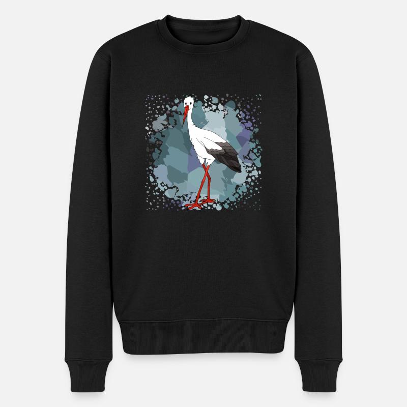 Cigogne - Pull Premium bio Homme - noir