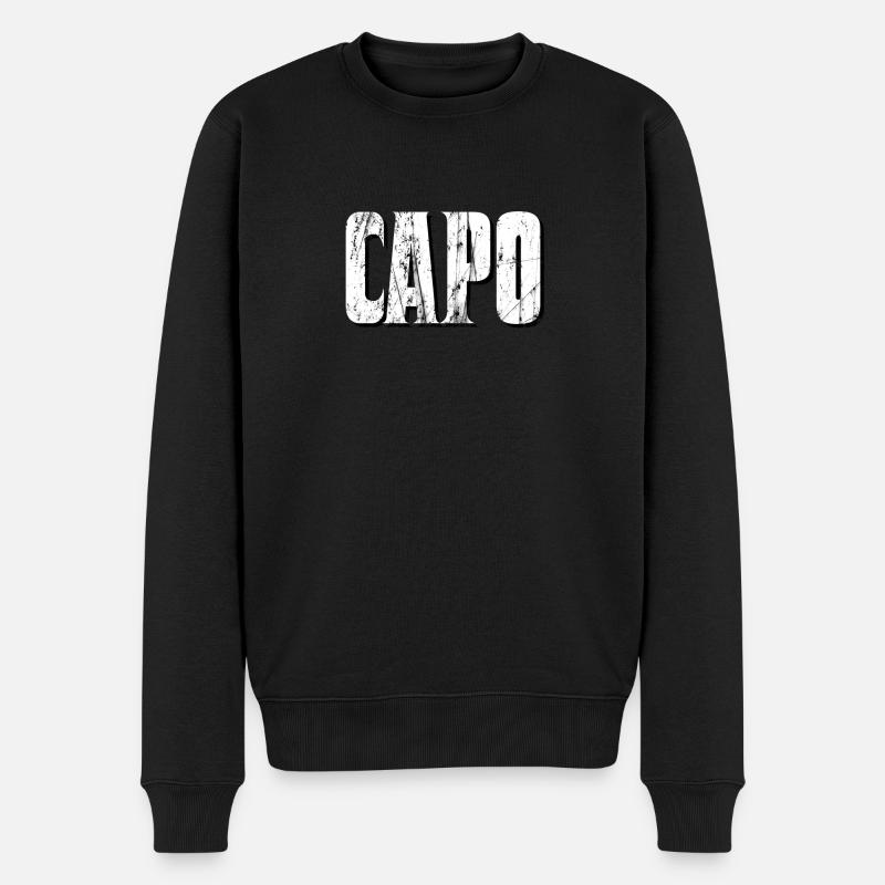 capo - Männer Premium Bio Pullover - Schwarz