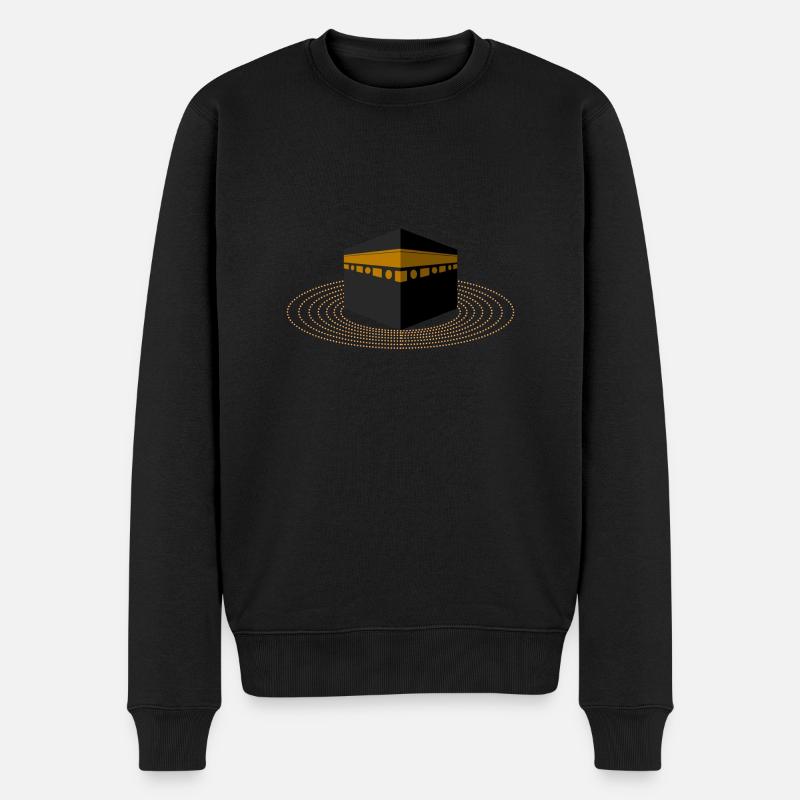 Kaaba - Männer Premium Bio Pullover - Schwarz