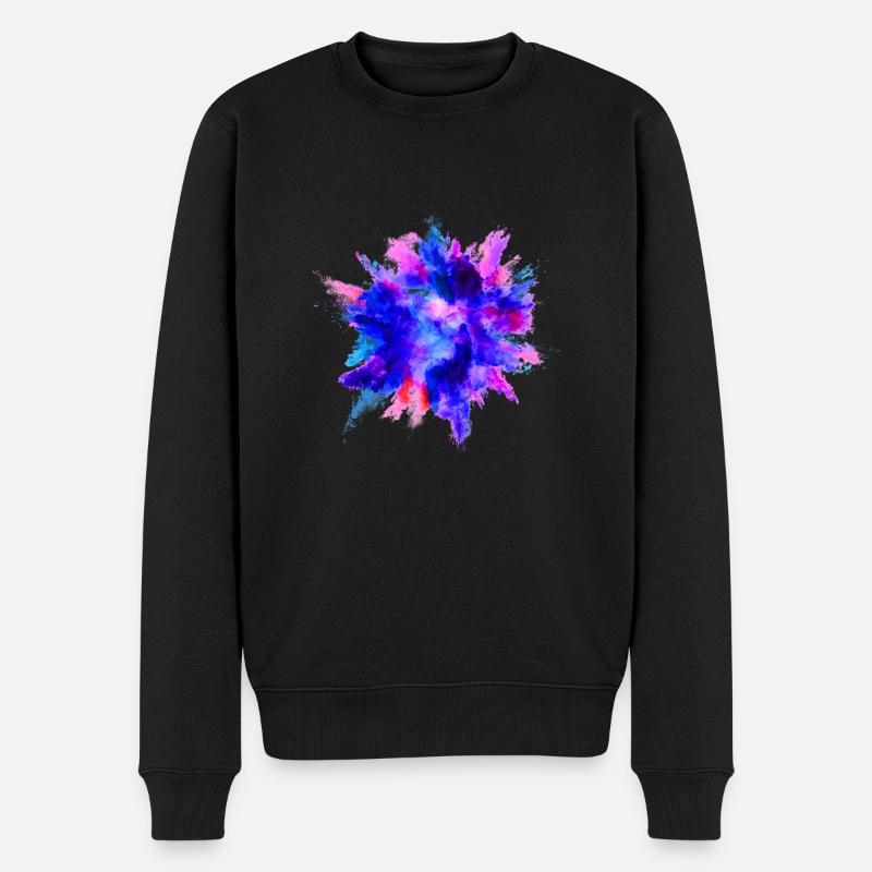 Graffiti - Männer Premium Bio Pullover - Schwarz