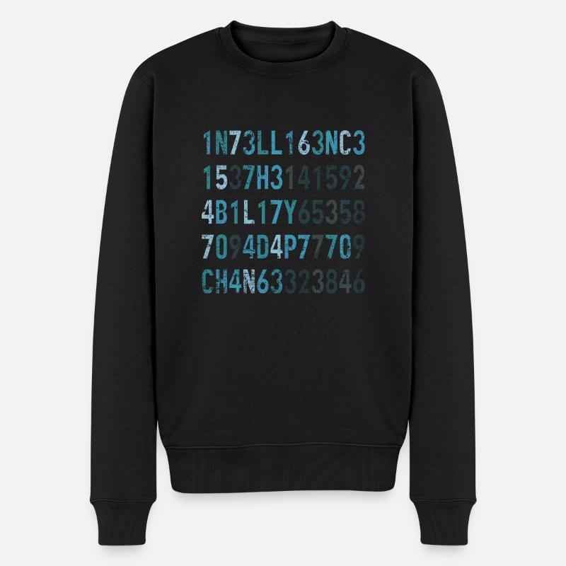 L’intelligence est la capacité de s’adapter au changement - Pull Premium bio Homme - noir
