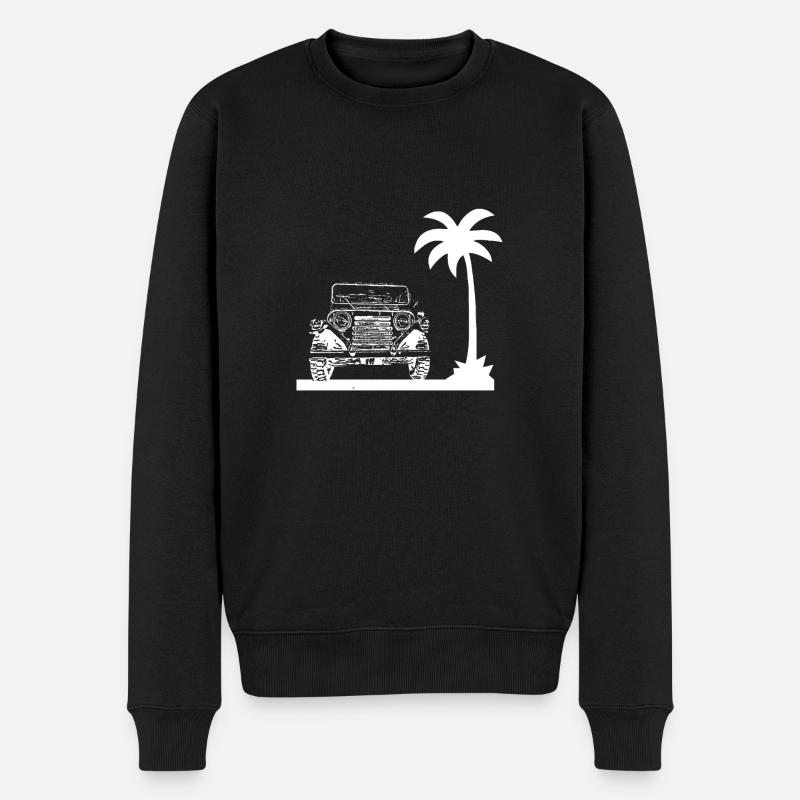 Auto - Männer Premium Bio Pullover - Schwarz