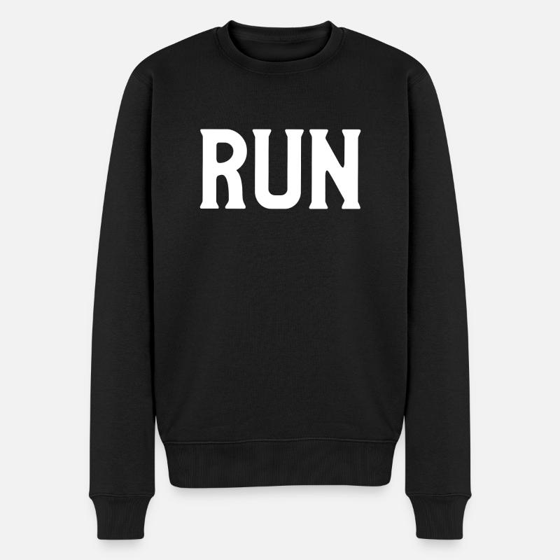 run - Pull Premium bio Homme - noir
