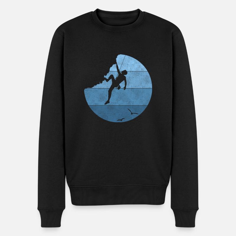 Climbing - Männer Premium Bio Pullover - Schwarz