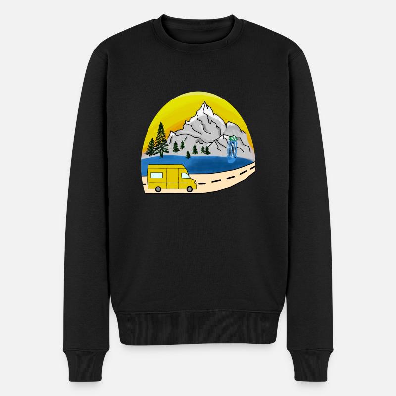 van life - Männer Premium Bio Pullover - Schwarz