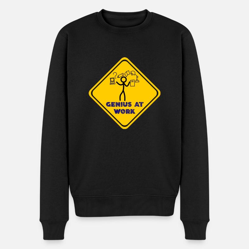 Le génie domine le Caos - Pull Premium bio Homme - noir