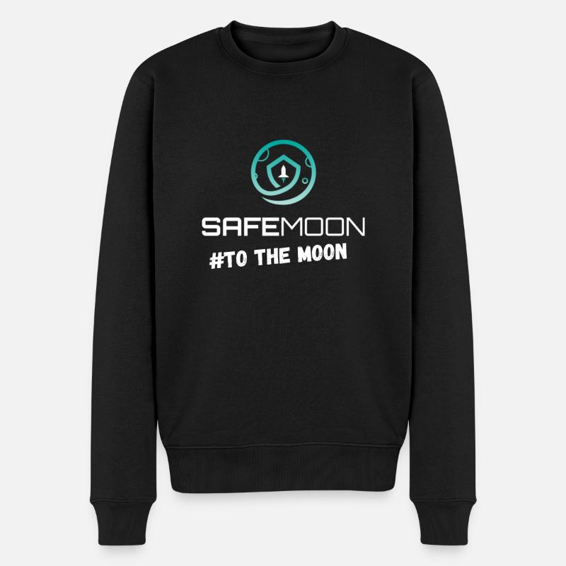 SafeMoon - To The Moon - Pull Premium bio Homme - noir