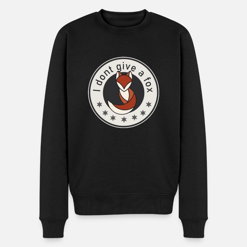 I dont give a fox - Pull Premium bio Homme - noir